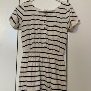 striped mini dress